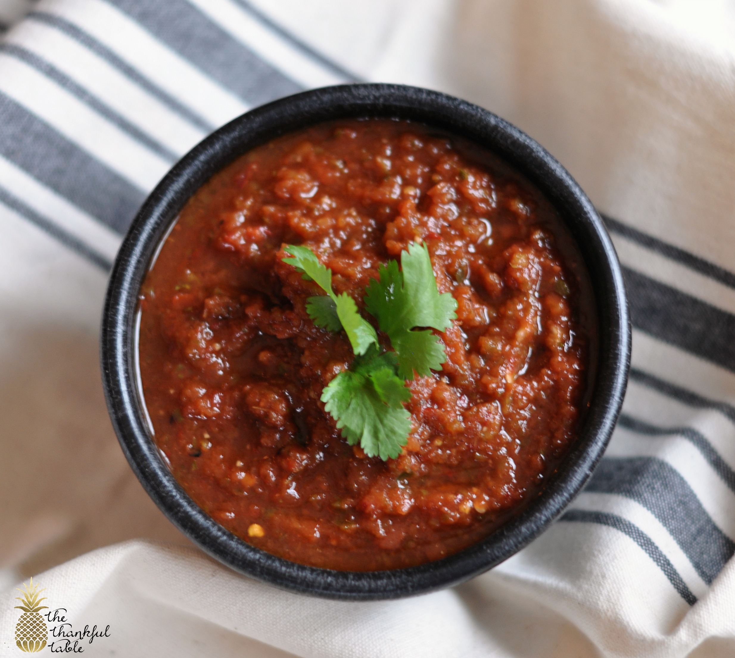Chipotle Salsa With Roasted Poblanos